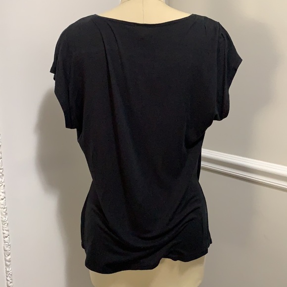 🔸 5/$35! Black beaded top by Flats & Heels - Picture 4 of 5